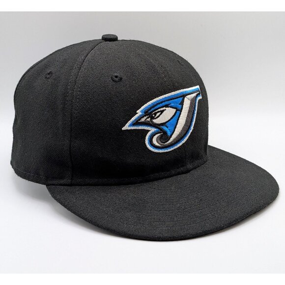 Toronto Blue Jays New Era 59FIFTY Cool Base Fitted Cap Hat 7 1/4 Black MLB - Picture 1 of 5